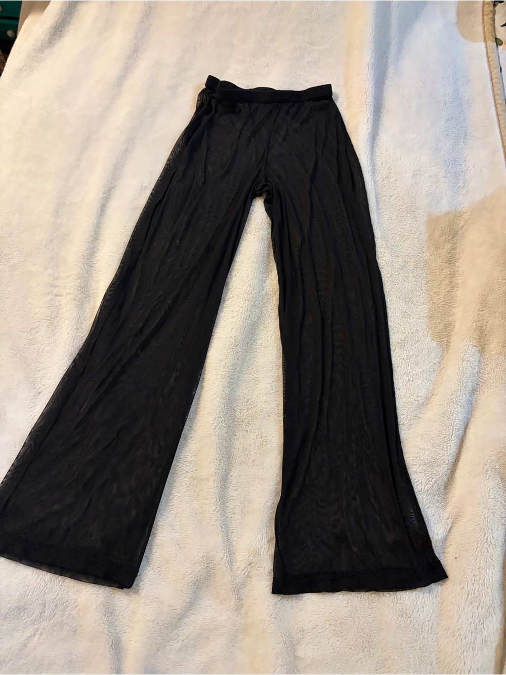 Lightweight black cover-up pant,